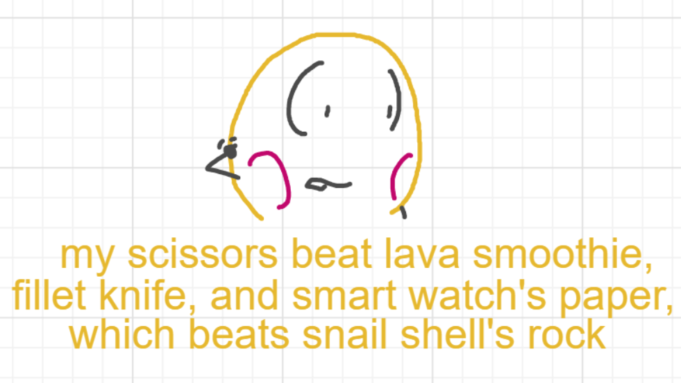 A panel from What's The Point, episode five of the Board Boards object show by Furretwalk/WalkingFurret.